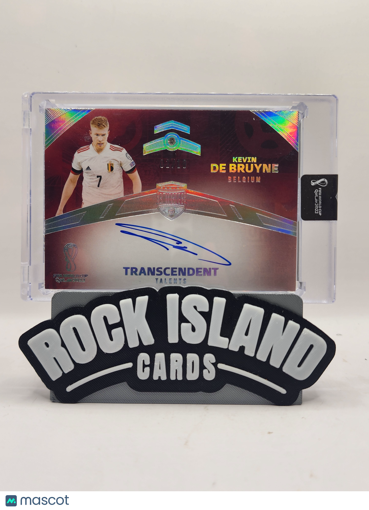 Kevin De Bruyne 2022 Panini Eminence FIFA World Cup Transcendent Talents /10