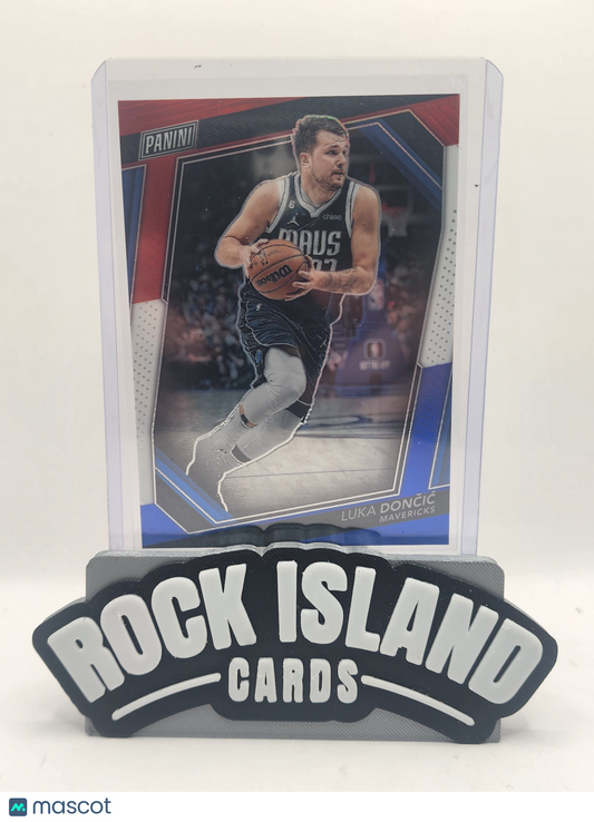 Luka Doncic 2023 Panini Prizm VIP #VIP No. 21 Red White Blue 02/15