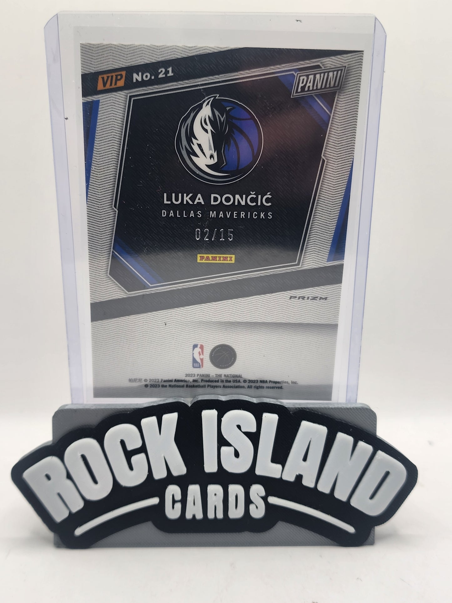 Luka Doncic 2023 Panini Prizm VIP #VIP No. 21 Red White Blue 02/15