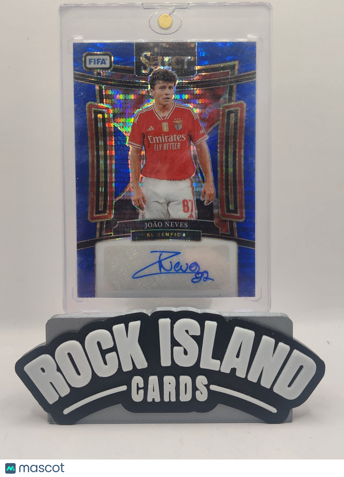 João Neves 2023-24 Panini Select FIFA #S-JN Blue Pulsar Auto