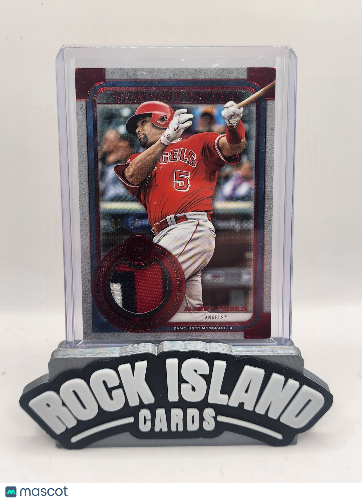 Albert Pujols 2019 Topps Museum Collection Baseball Meaningful Material Relic/10