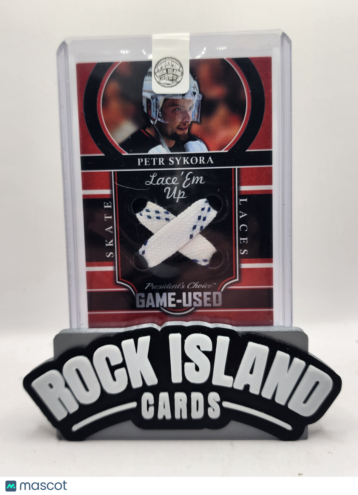 Petr Sykora 2018 President's Choice Lace Em Up 7/10 Game-Used Skate Laces