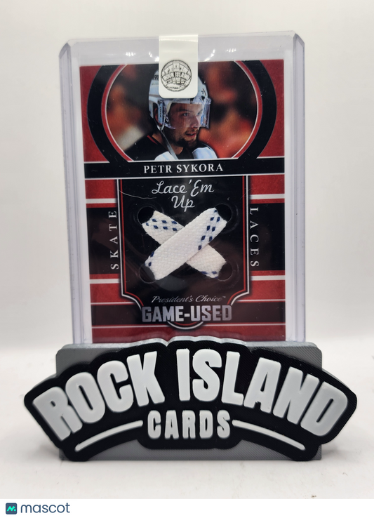 Petr Sykora 2018 President's Choice Lace Em Up 7/10 Game-Used Skate Laces