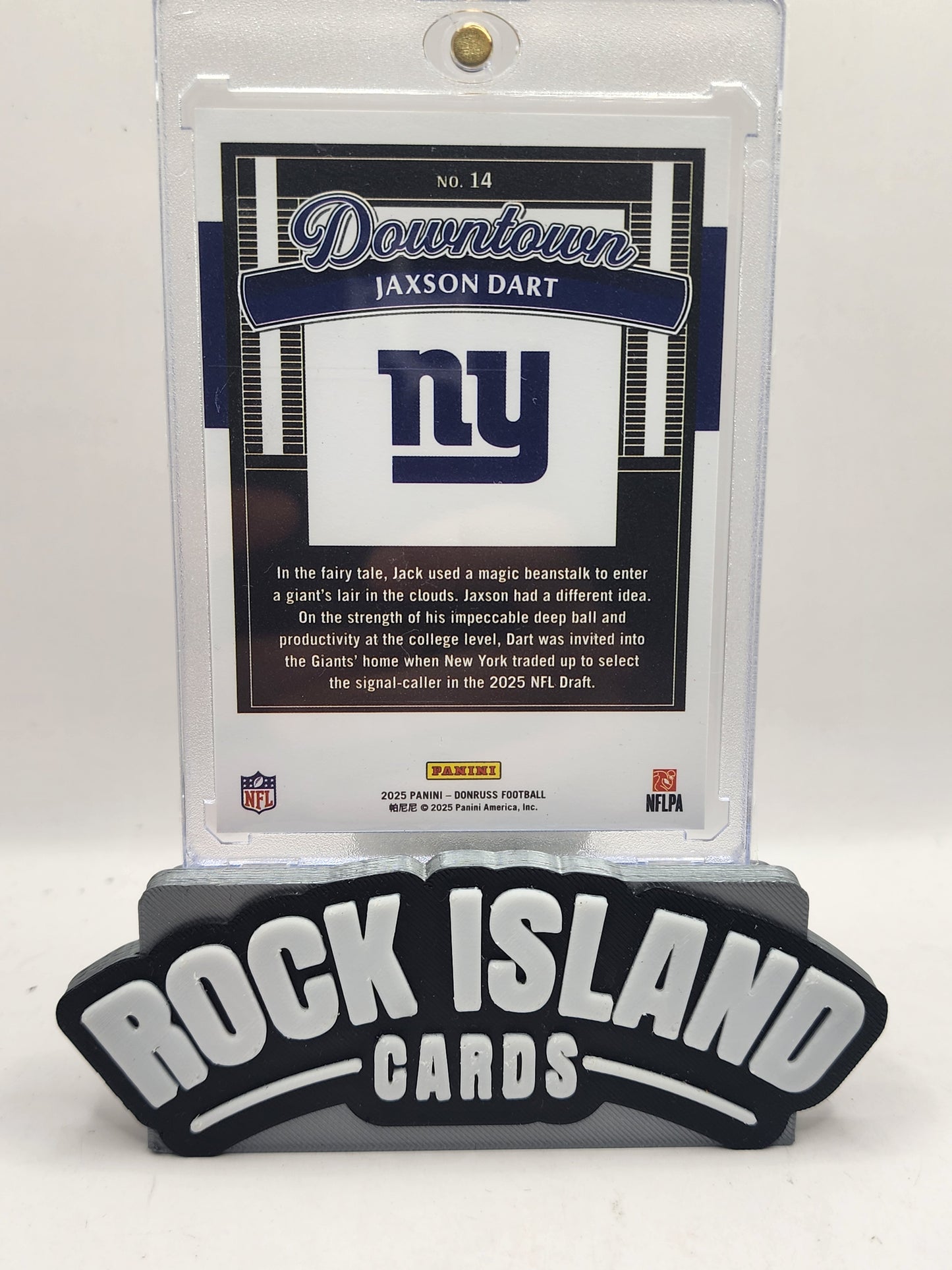 Jaxson Dart 2025 Panini Donruss #14 Downtown Rookie