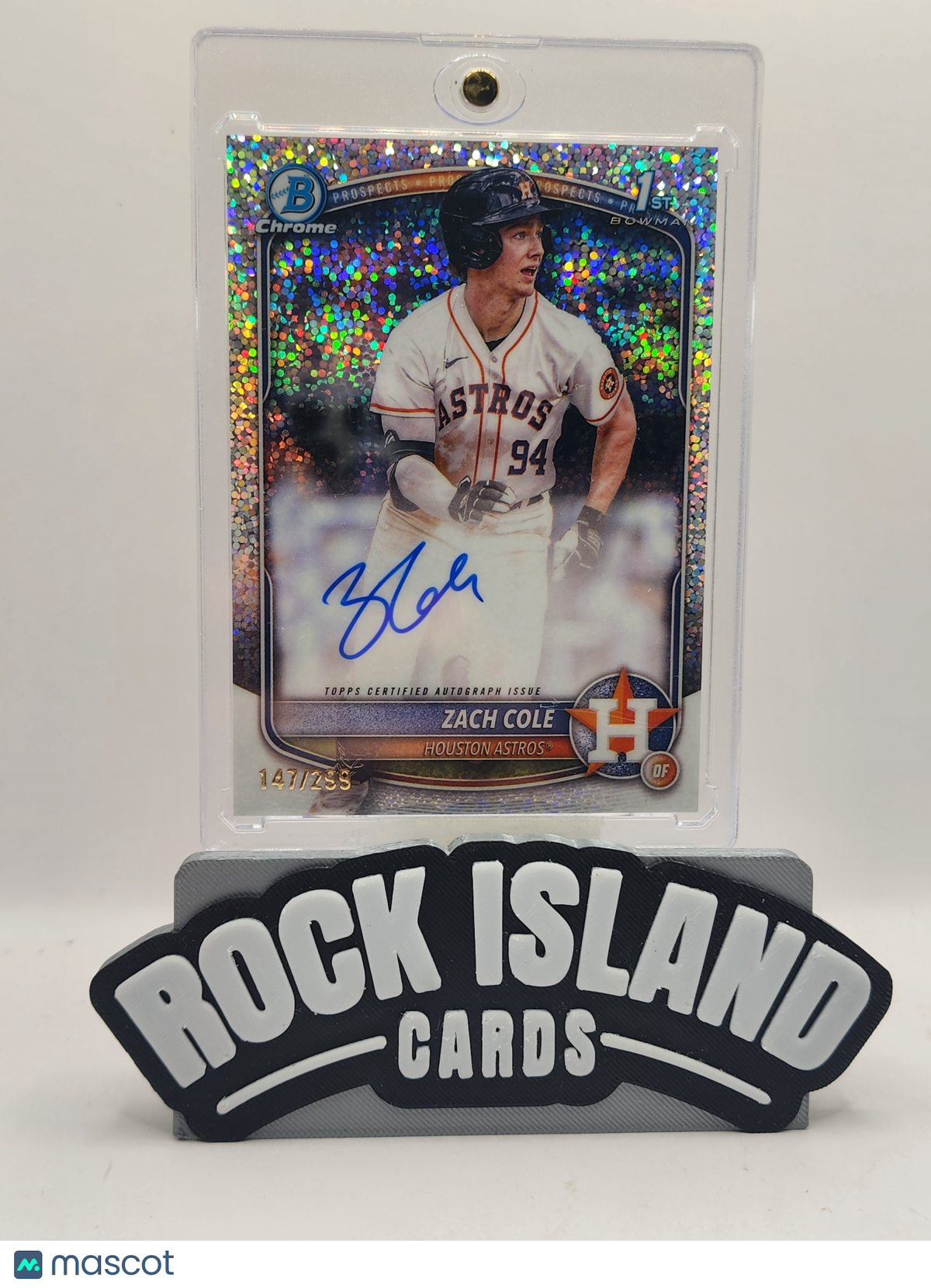 Zach Cole 2024 Bowman Chrome #CPA-ZC Speckle Refractor 147/299