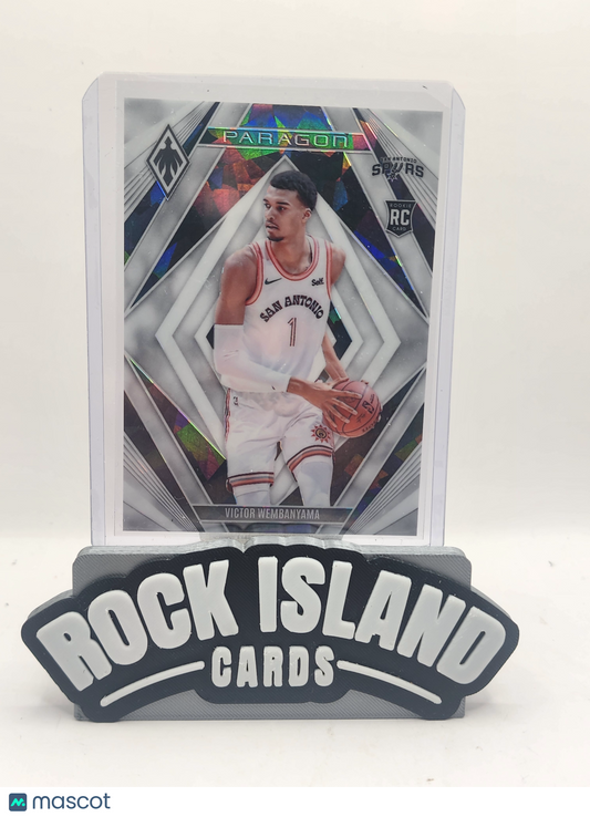 Victor Wembanyama 2024 Panini Phoenix Paragon #13 White Ice Rookie 012/125
