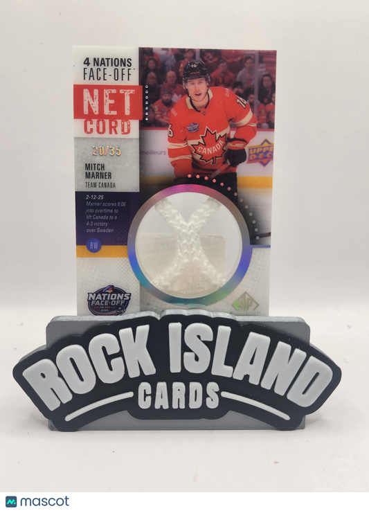 Mitch Marner 2025-26 Upper Deck SP Game Used #4NN-MM 4 Nations Net Cord 20/35