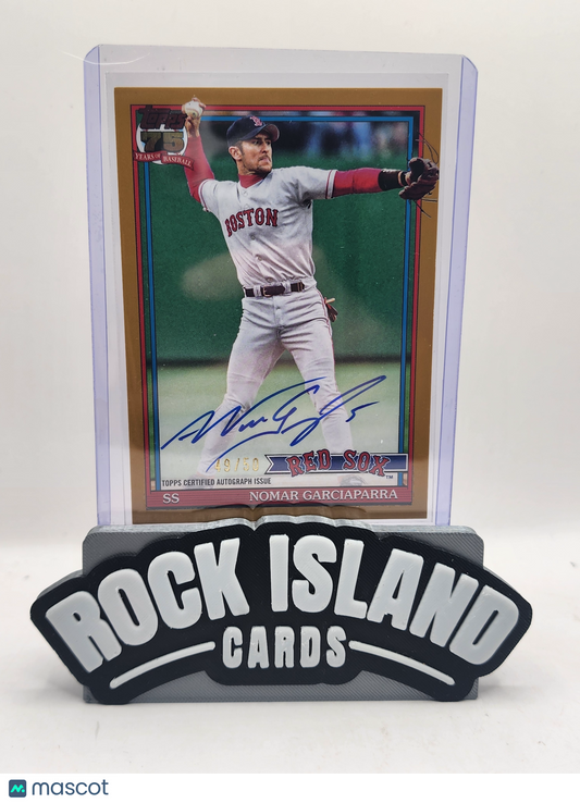 Nomar Garciaparra 2026 Topps 1991 Topps Baseball Autograph Card #91A-NG Gold /50