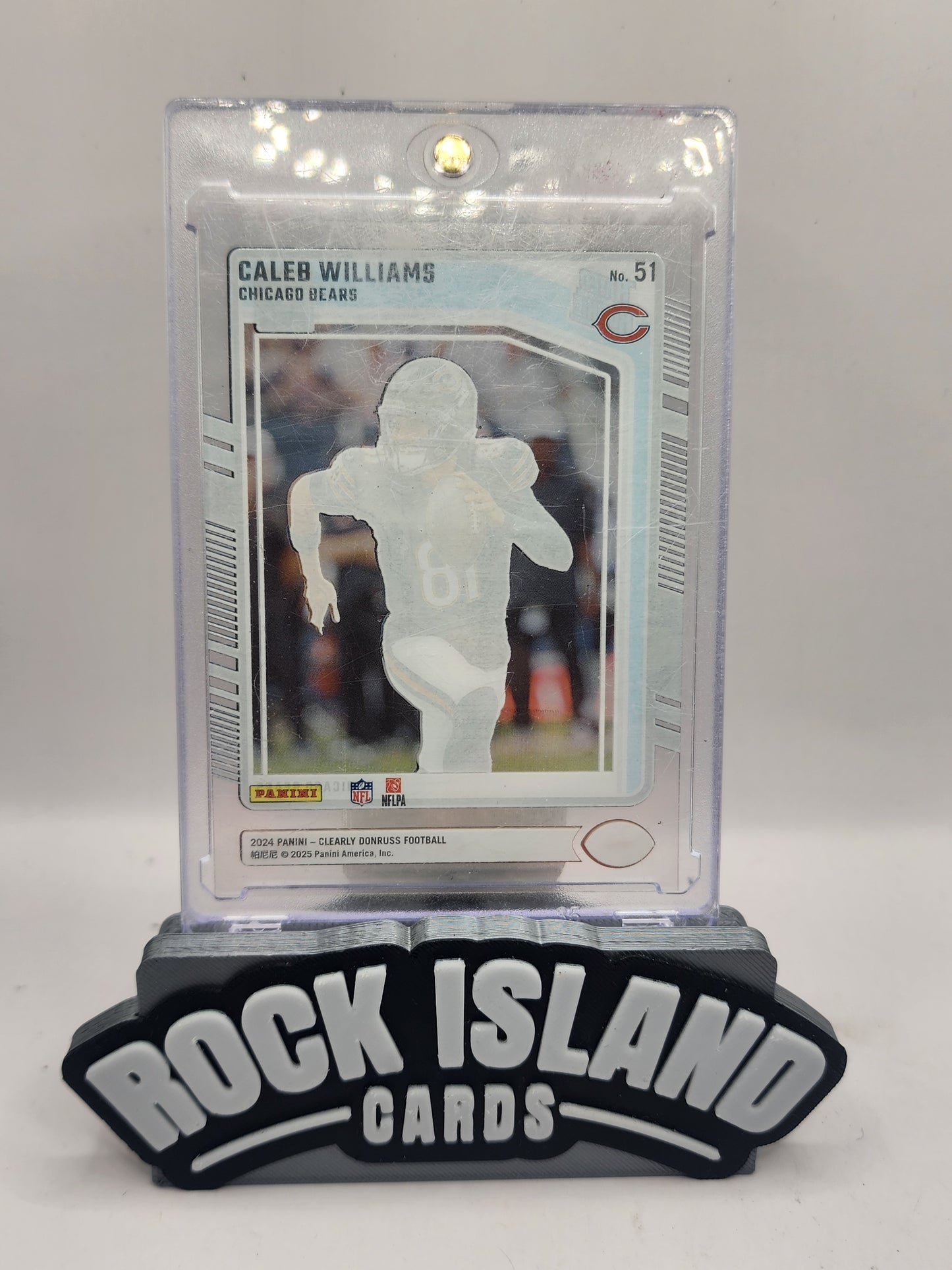 Caleb Williams 2025 Panini Clearly Donruss #51 Rated Rookie