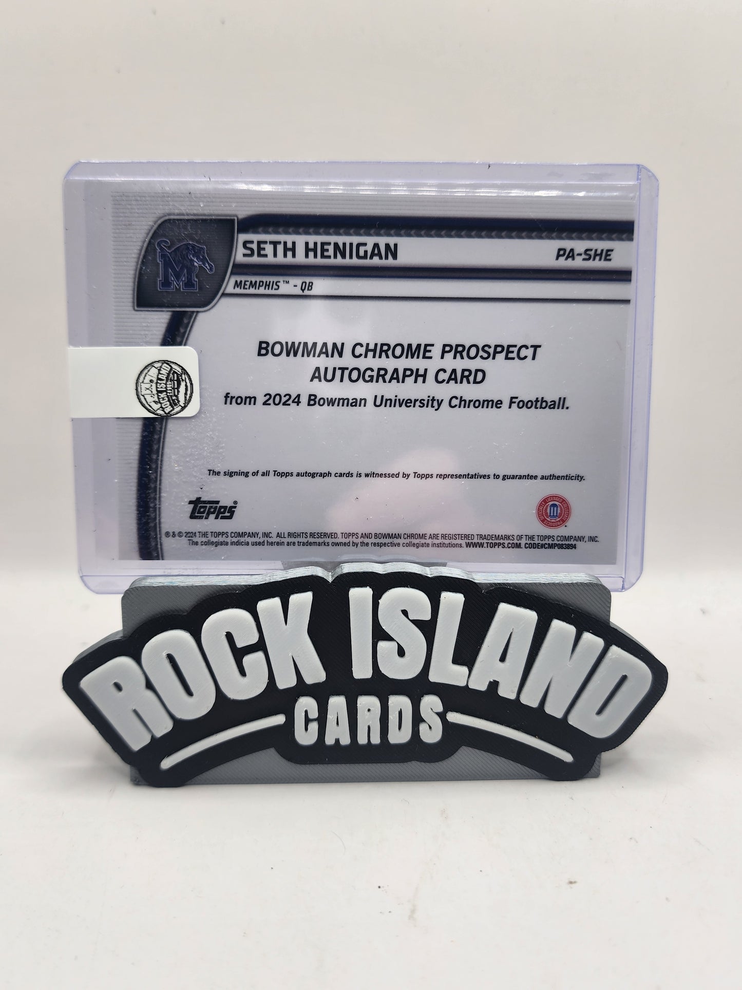 Seth Henigan 2024 Bowman University Chrome Football #PA-SHE Fuschia /150