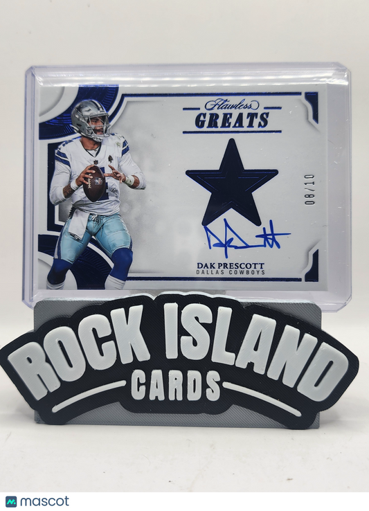 Dak Prescott 2025 Panini Flawless #G-DPT Greats 08/10