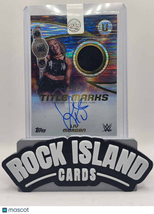 Liv Morgan 2025 Topps WWE Universe #TM-LM Title Marks 30/99