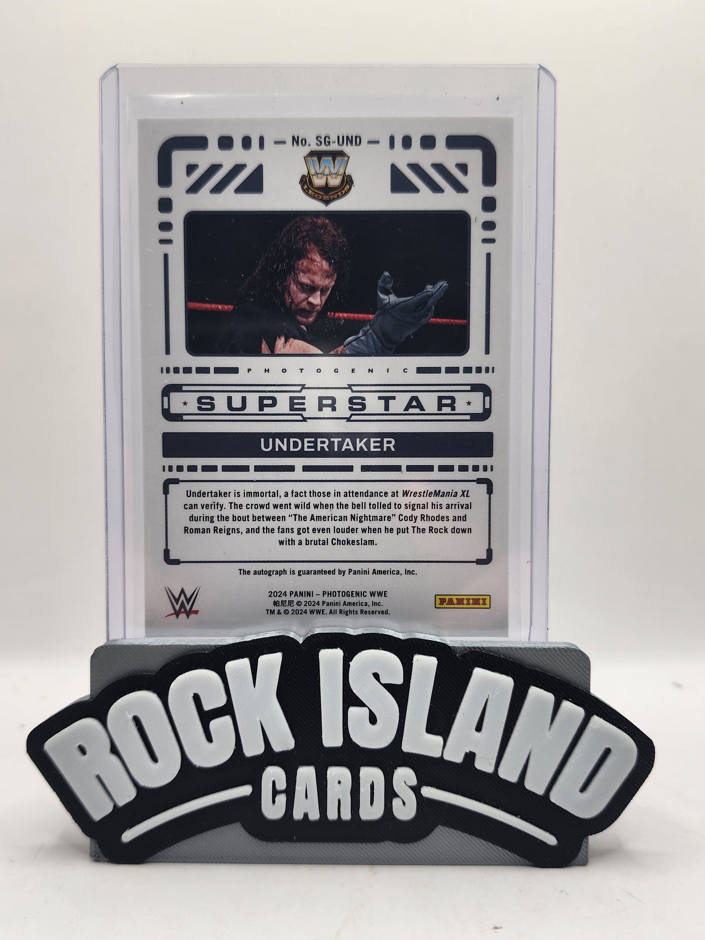 The Undertaker 2024 Panini Photogenic WWE Superstar #SG-UND