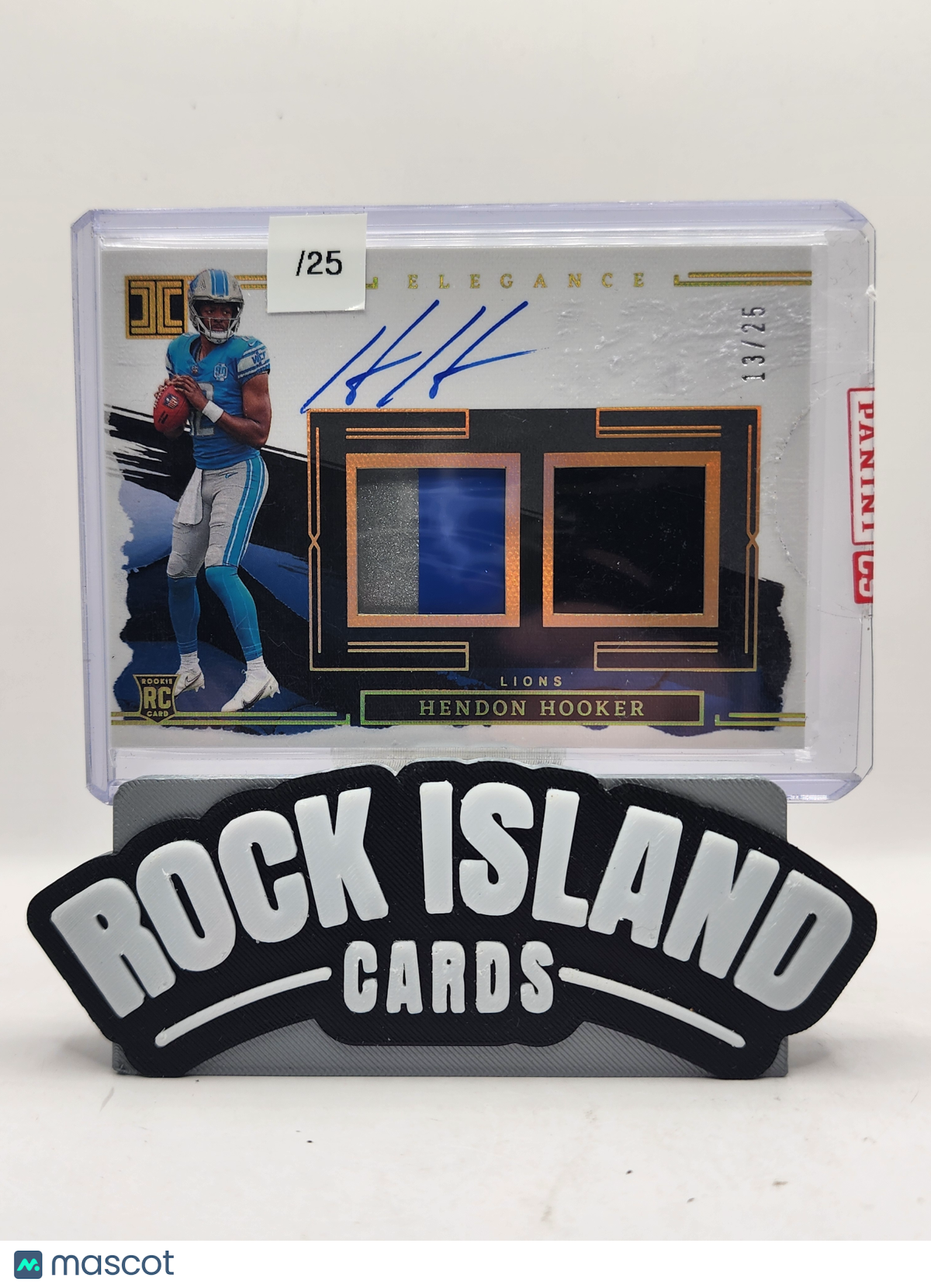 Hendon Hooker 2023 Panini Impeccable #11 Elegance Dual Patch Rookie 13/25