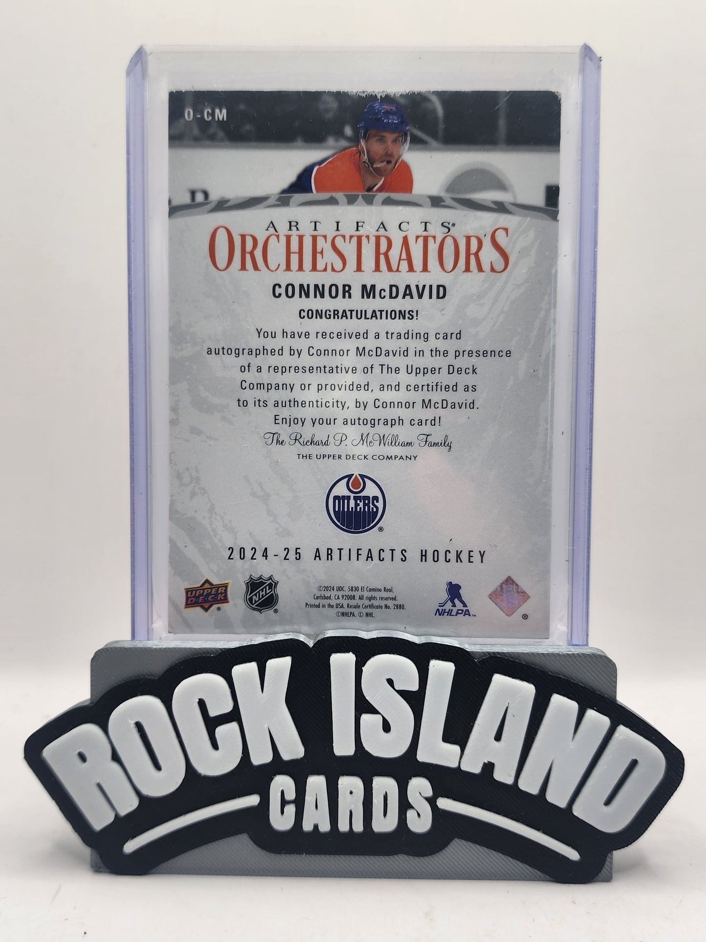 Connor McDavid 2024 Upper Deck Artifacts #O-CM Orchestators 12/25