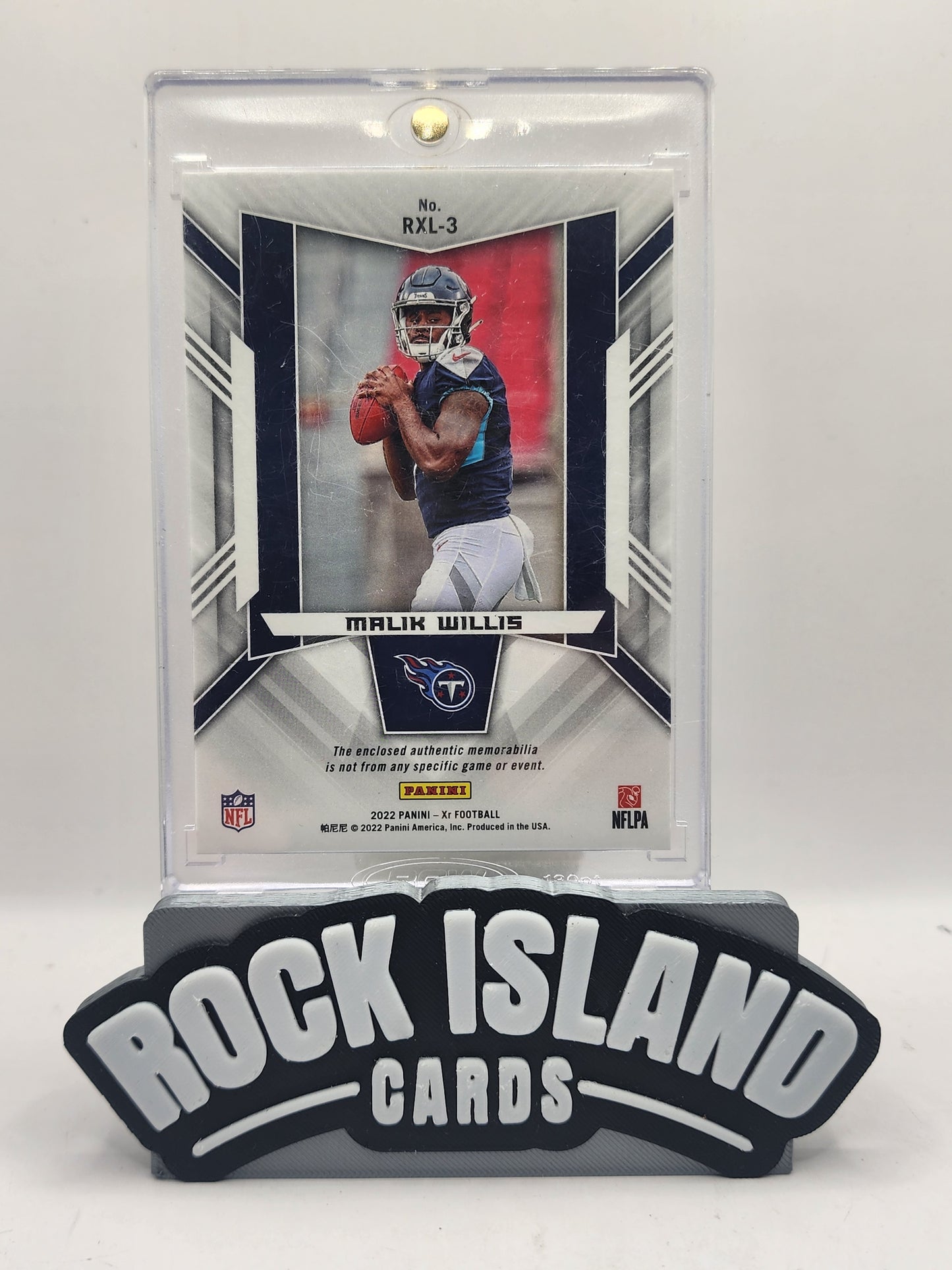 Malik Willis 2022 Panini XR #RXL-3 Green 1/5 Rookie Patch Memorabilia