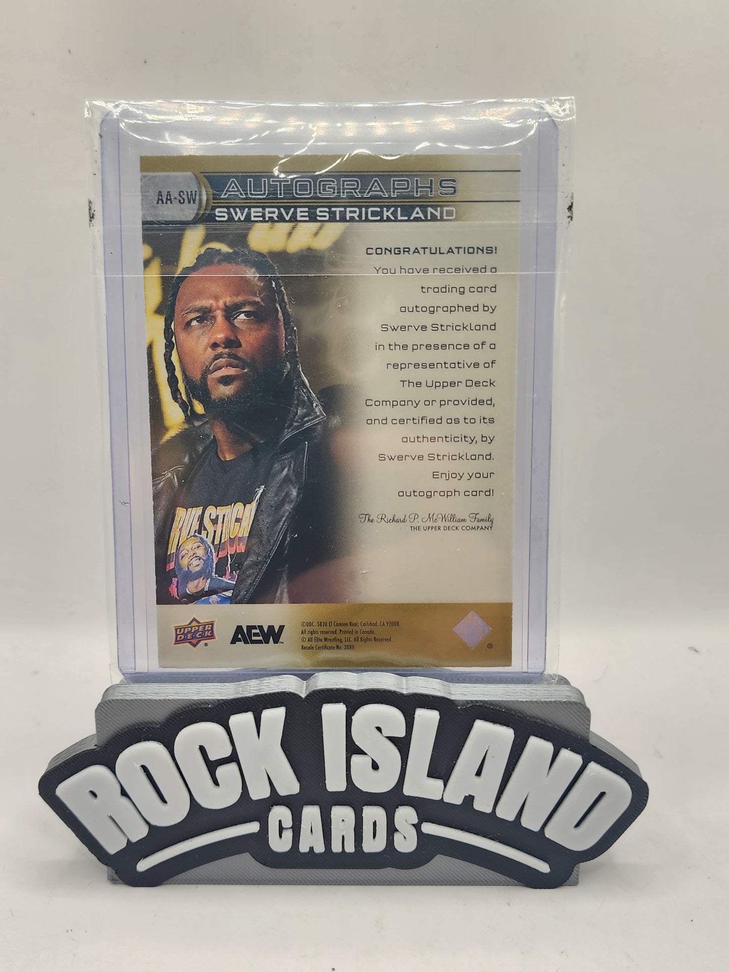 Swerve Strickland 2022 Upper Deck AEW Autographs #AA-SW