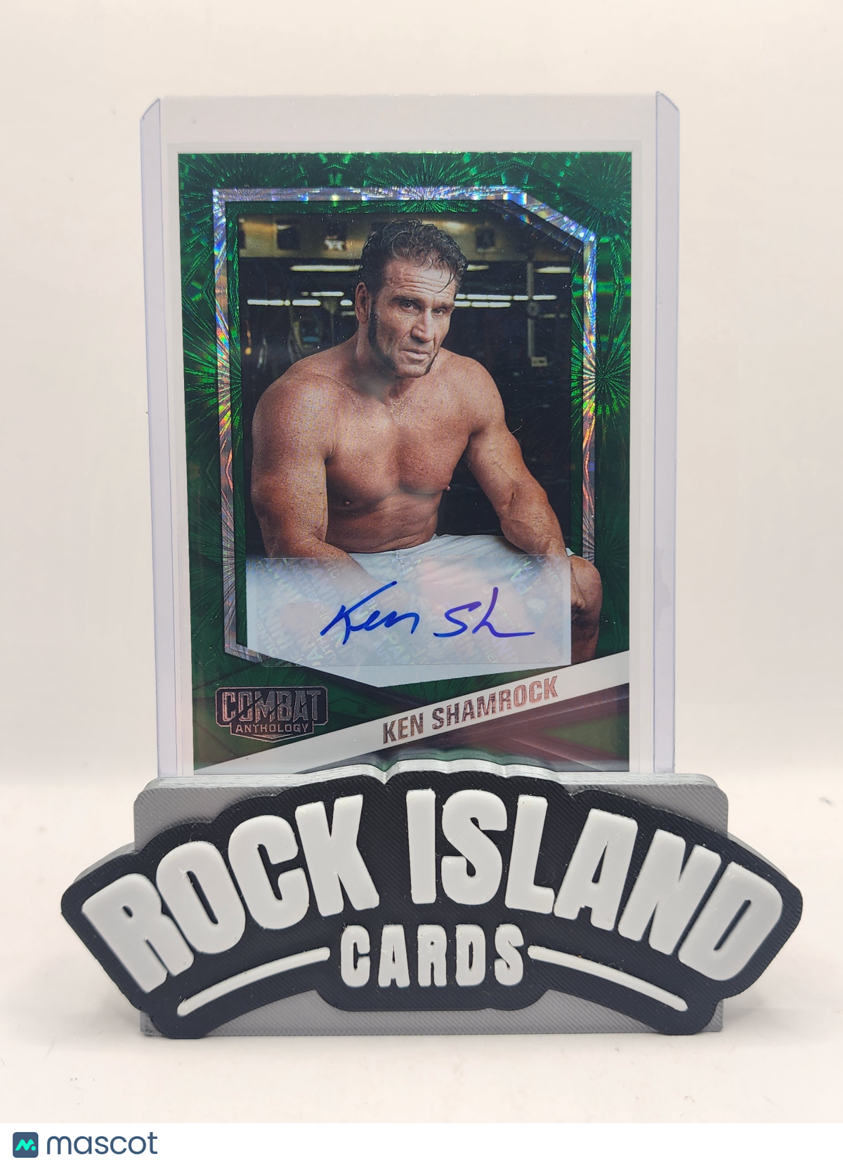 Ken Shamrock 2025 Panini Combat Anthology #18 Green Fireworks