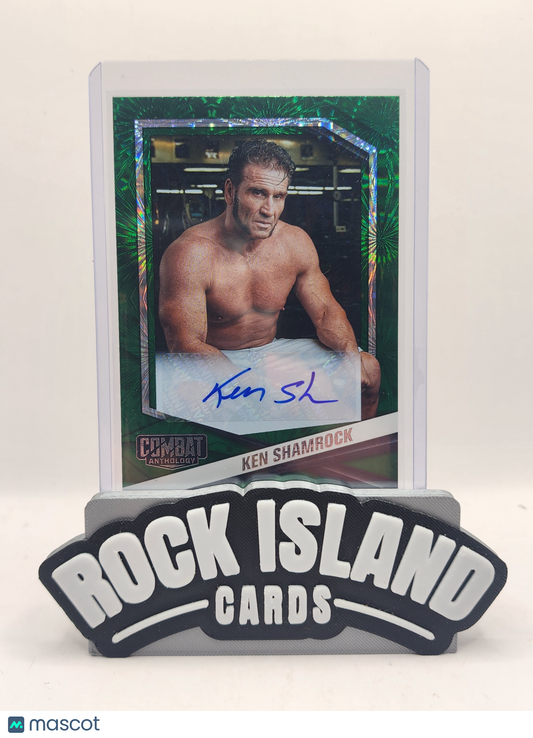 Ken Shamrock 2025 Panini Combat Anthology #18 Green Fireworks