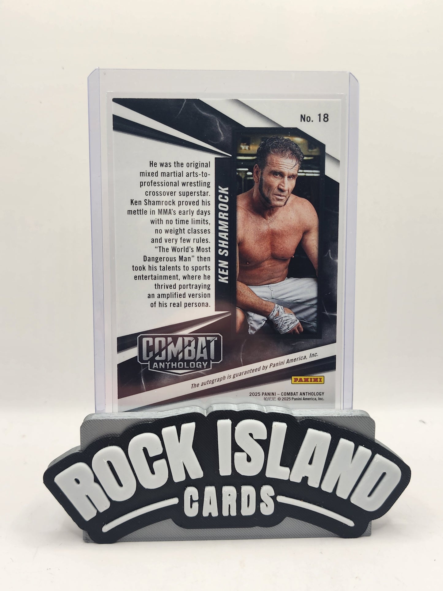 Ken Shamrock 2025 Panini Combat Anthology #18 Green Fireworks