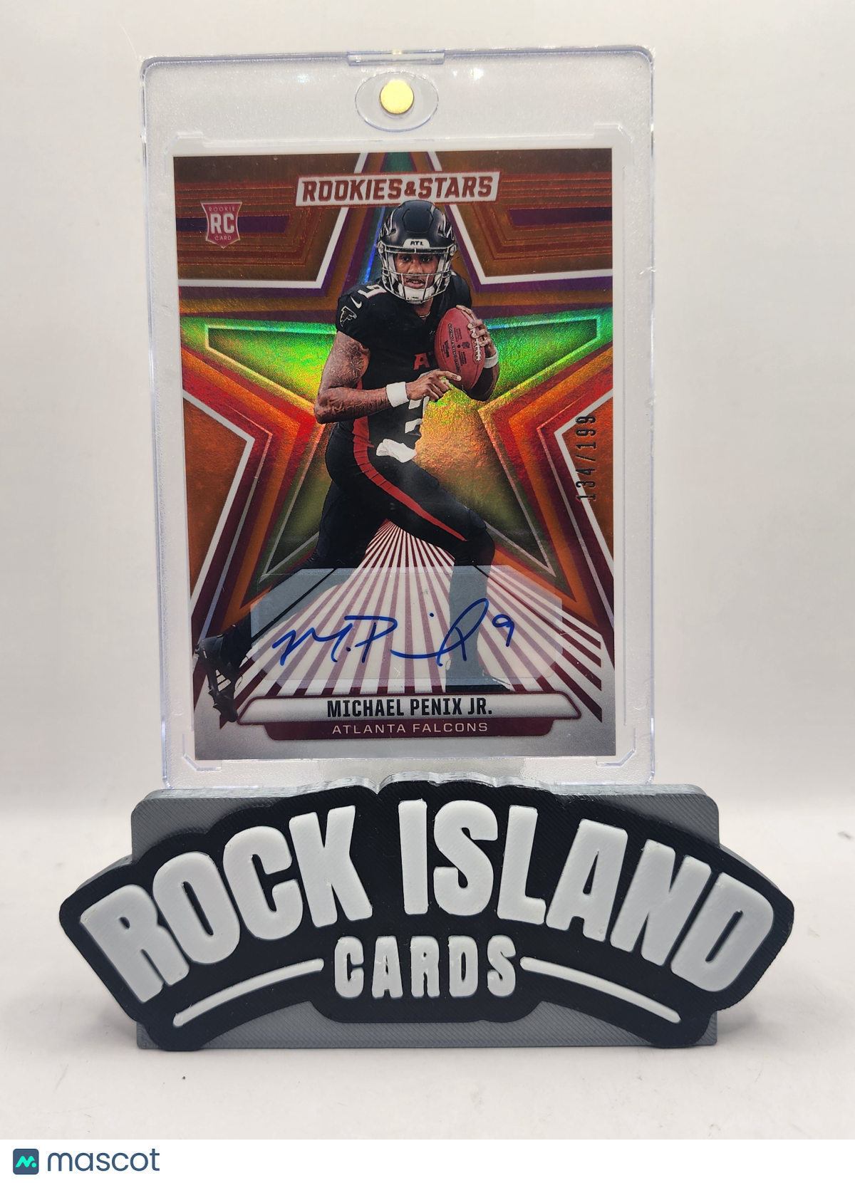 Michael Penix Jr. 2024 Panini Rookies & Stars #179 Orange RC 134/199