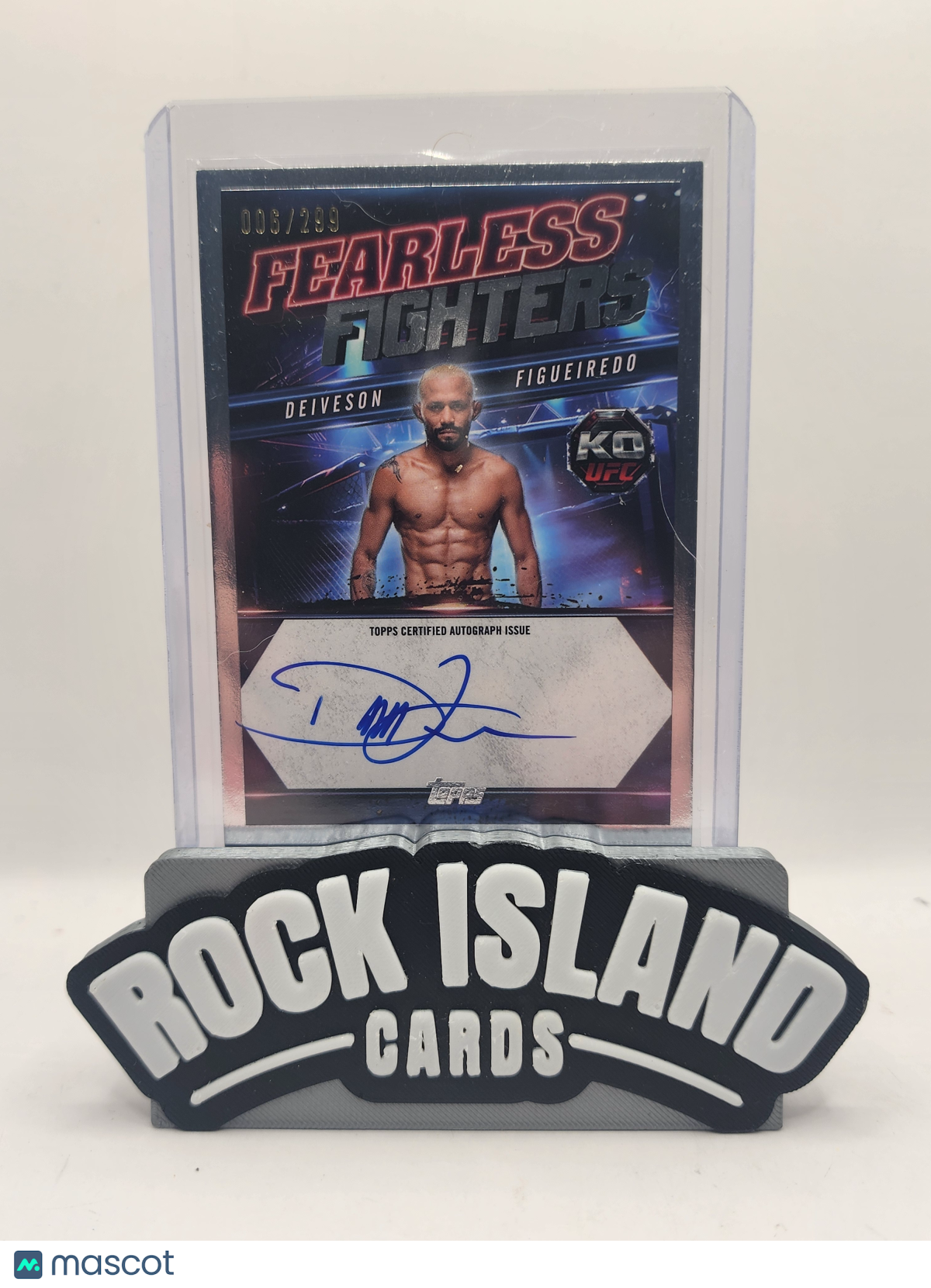 Deiveson Figueiredo 2025 Topps Knockout UFC Fearless Fighters #FF-DF 006/299