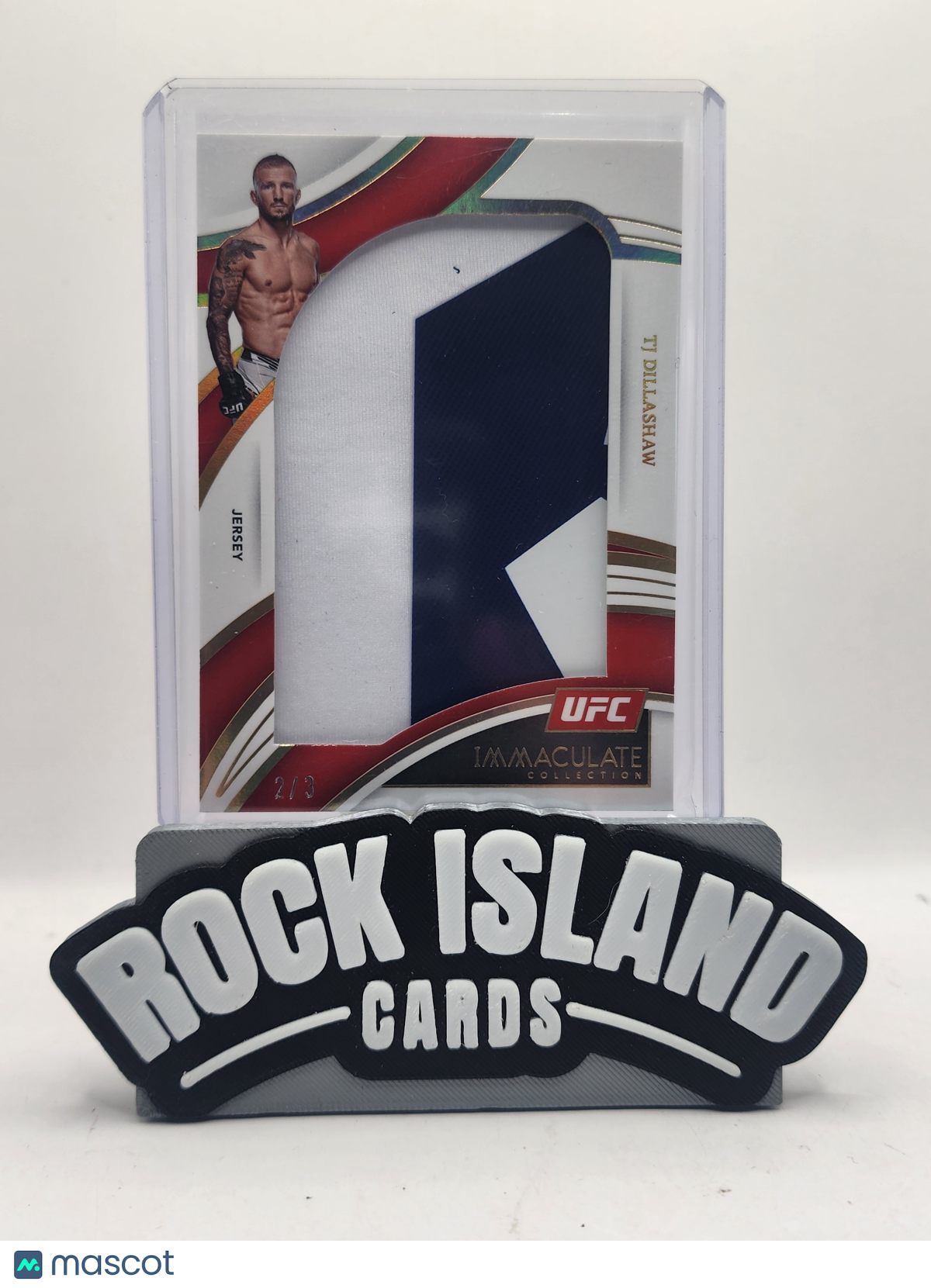TJ Dillashaw 2022 Panini Immaculate Collection UFC #JM-TJD Jersey Patch 2/3
