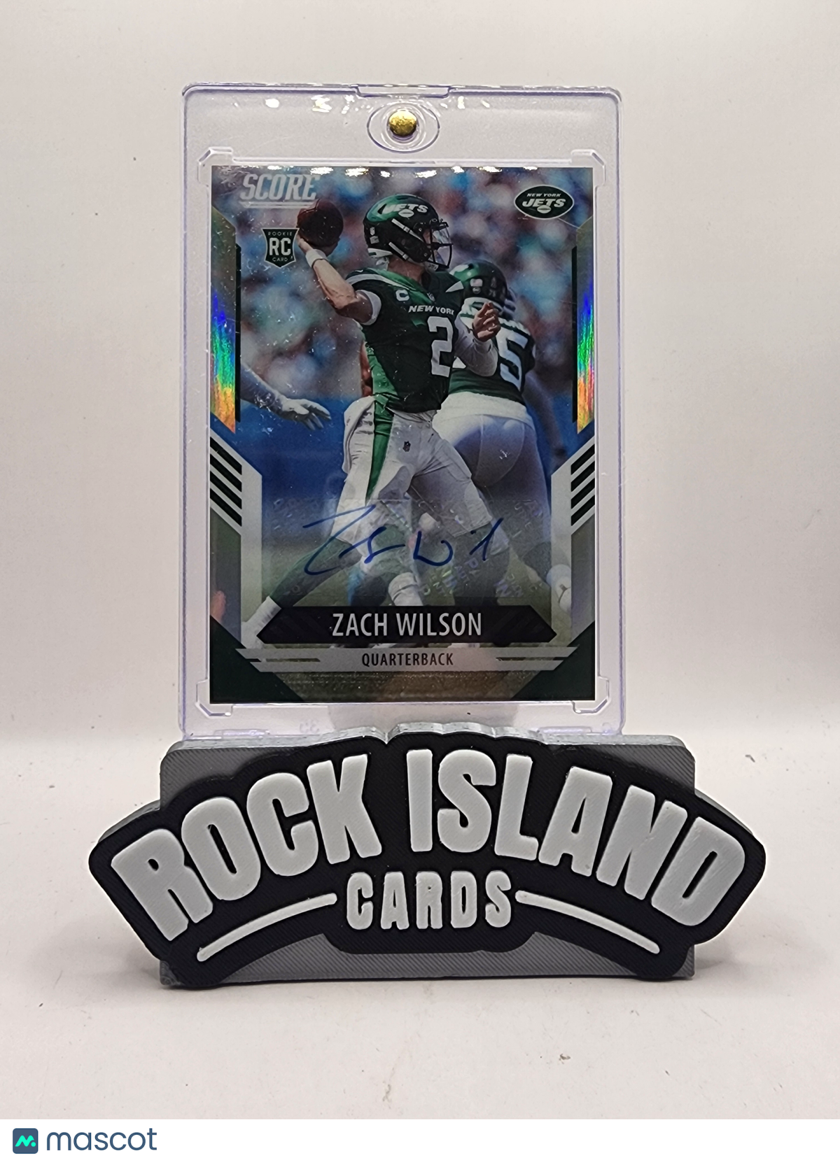 Zach Wilson 2021 Panini Chronicles Score Prizm #402 RC 64/75