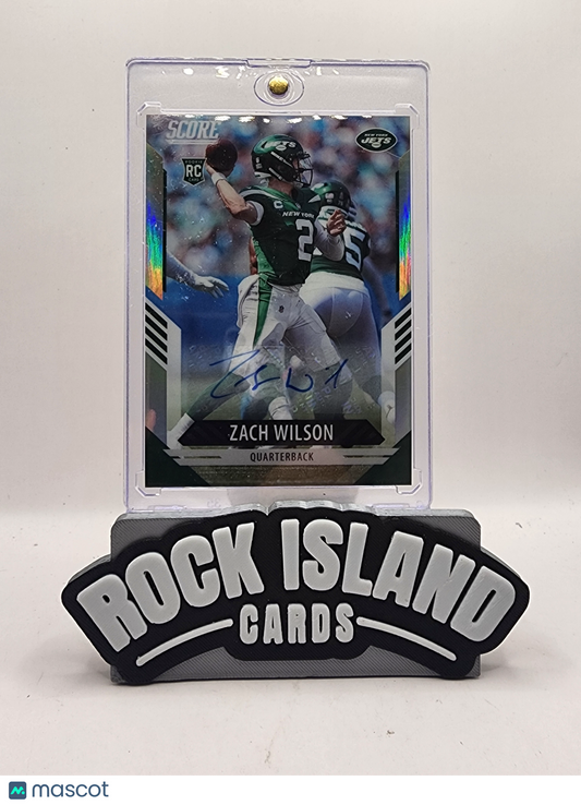 Zach Wilson 2021 Panini Chronicles Score Prizm #402 RC 64/75