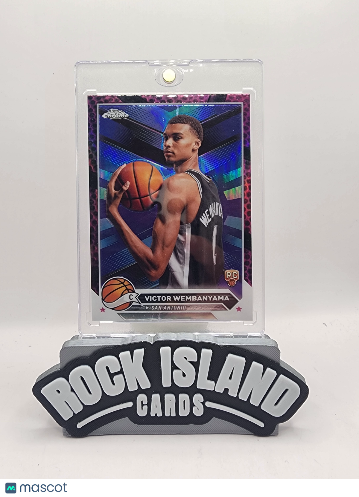 Victor Wembanyama 2023 Topps Chrome #1 Pink Basketball Refractor SSP Rookie