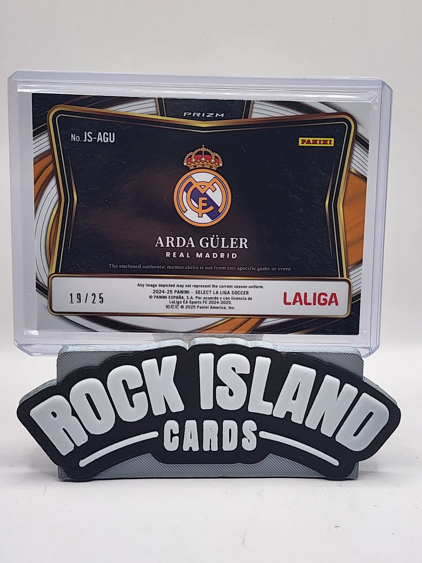 Arda Guler 2025 Panini Select La Liga Prizm #JS-AGU 19/25 Memorabilia