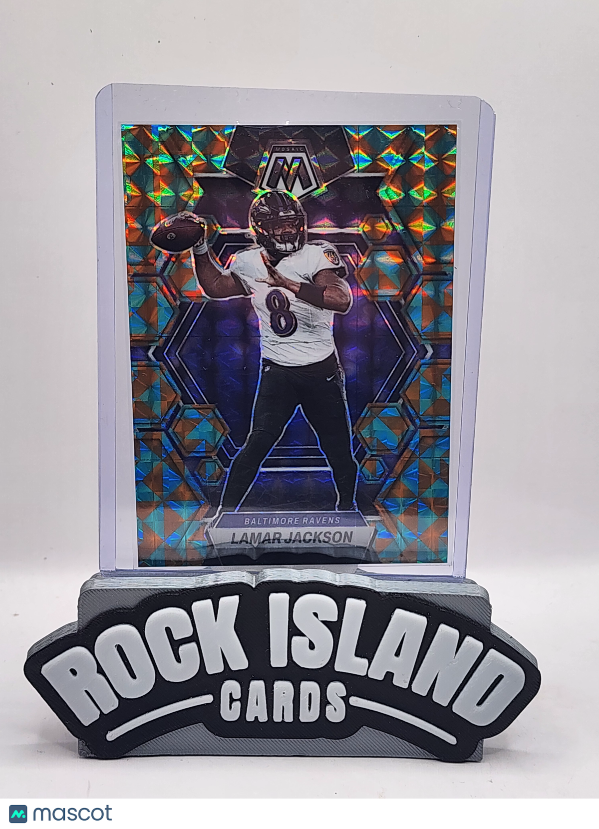 Lamar Jackson 2023 Panini Mosaic #13 Tessellation 02/15