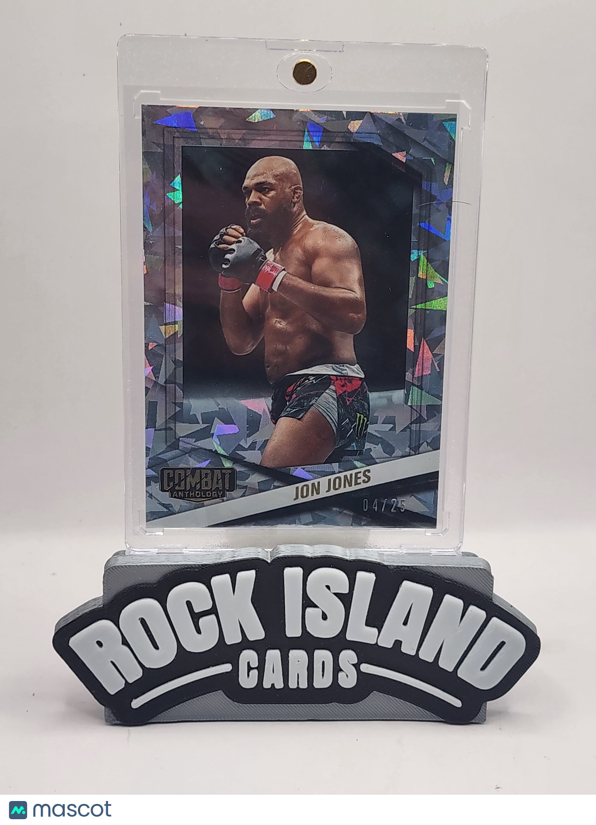 Jon Jones 2025 Panini Combat Anthology #92 Cracked Ice 04/25