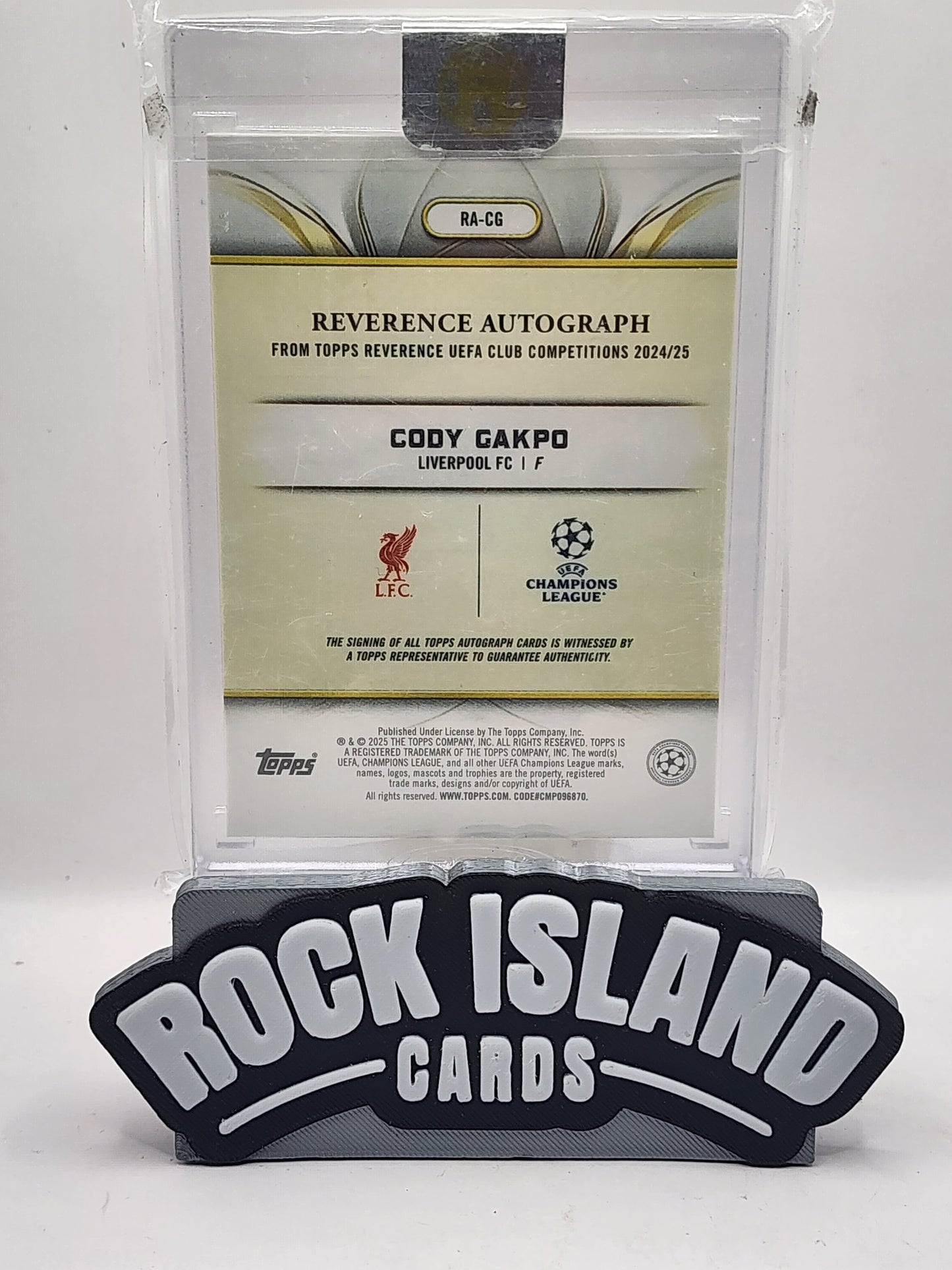 Cody Gakpo 2025 Topps Reverence UEFA Club Competitions #RA-CG 17/50