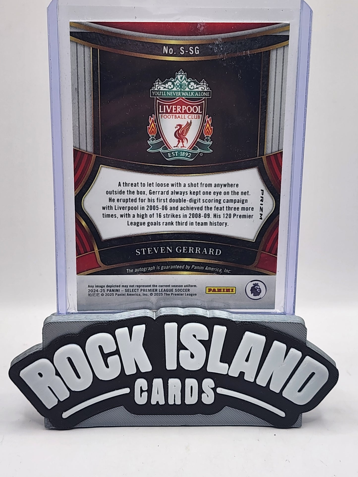 Steven Gerrard 2025 Panini Select Premier League Soccer #S-SG