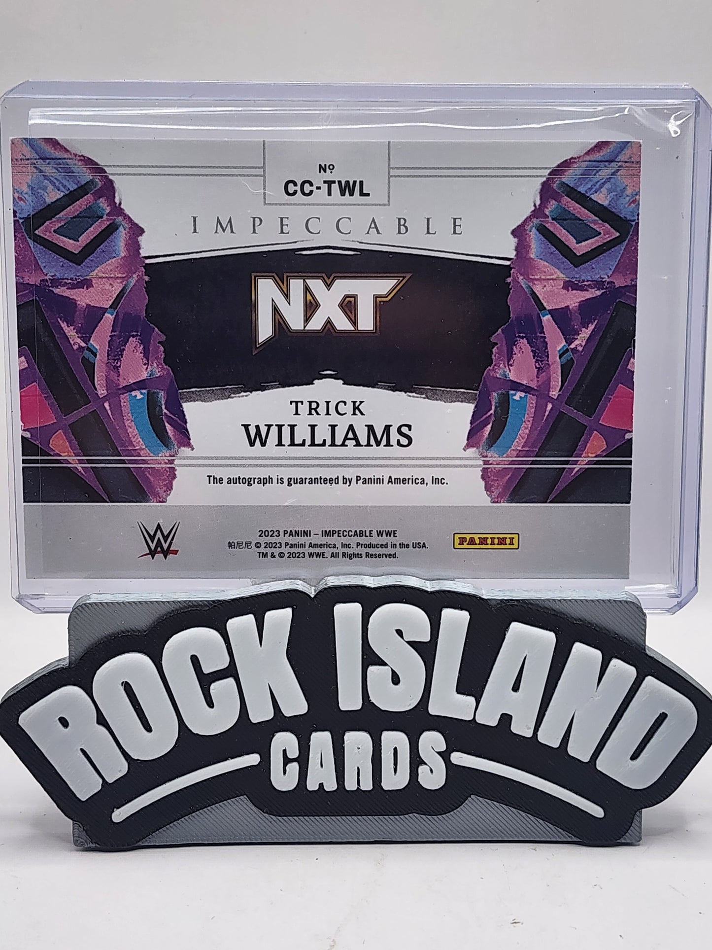 Trick Williams 2023 Panini Impeccable WWE #CC-TWL Canvas Creations 01/75