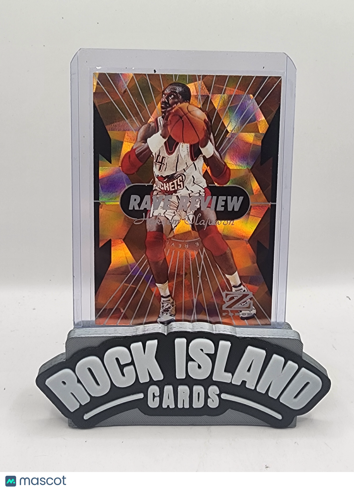 Hakeem Olajuwon 1997 SkyBox Z-Force Rave Review #10 of 12 Holographic