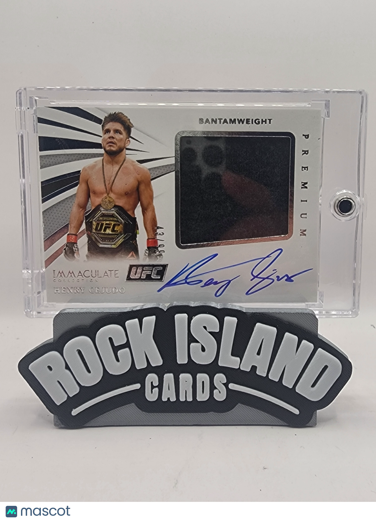 Henry Cejudo 2021 Panini Immaculate Collection UFC Premium Memorabilia Autograph