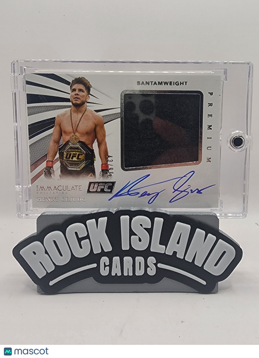 Henry Cejudo 2021 Panini Immaculate Collection UFC Premium Memorabilia Autograph