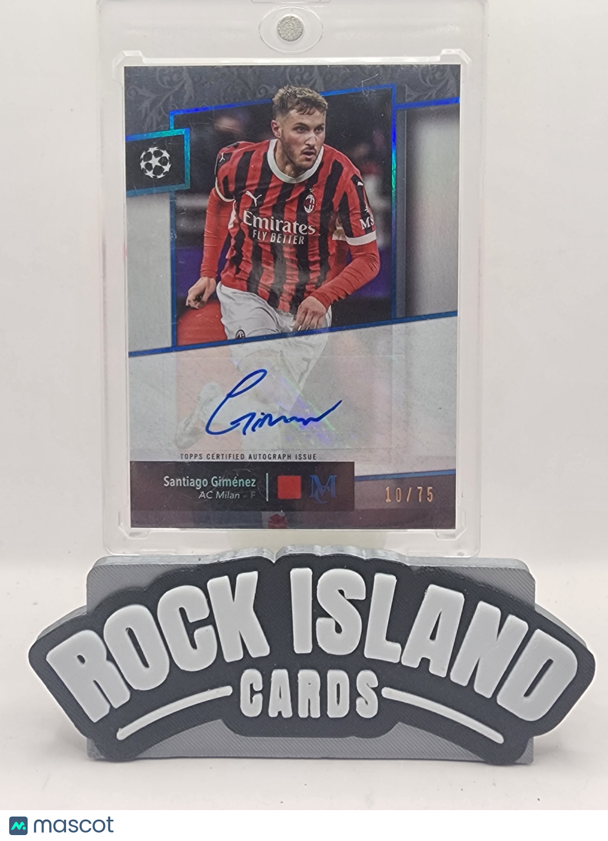 Santiago Gimenez 2025 Topps Museum Collection UEFA Club Competitions #AA-GZ /75