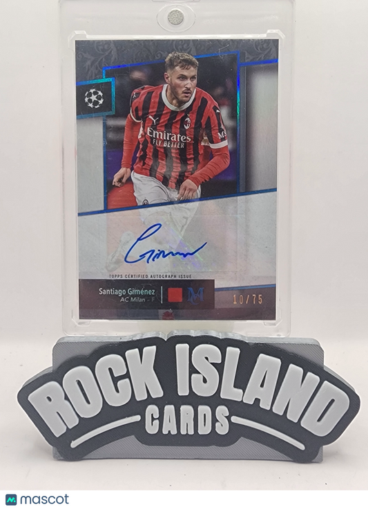 Santiago Gimenez 2025 Topps Museum Collection UEFA Club Competitions #AA-GZ /75
