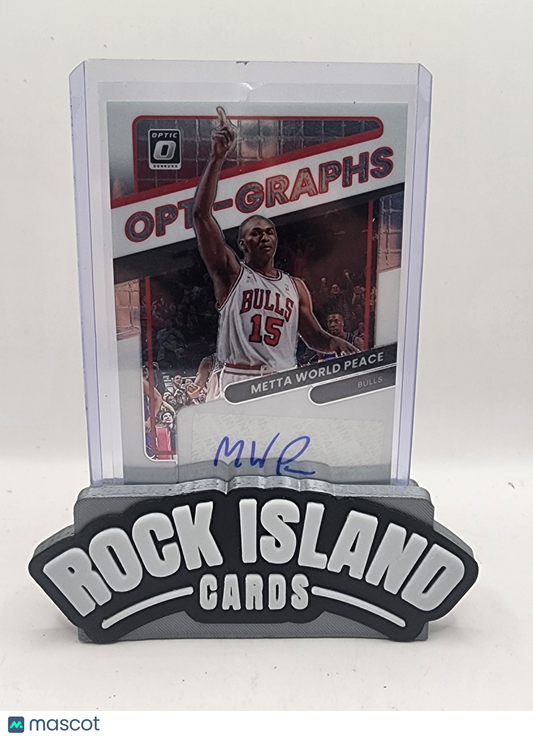 Metta World Peace 2021 Panini Donruss Optic #OG-MWP Opti-Graphs 09/99
