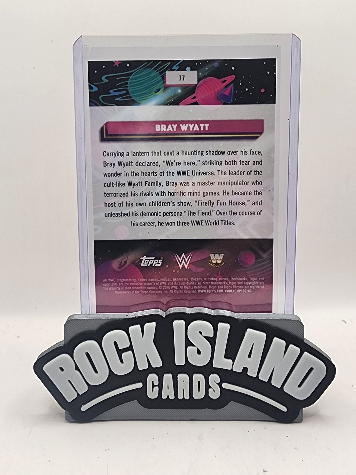 Bray Wyatt 2026 Topps Chrome WWE #77 Extraterrestrial 09/10