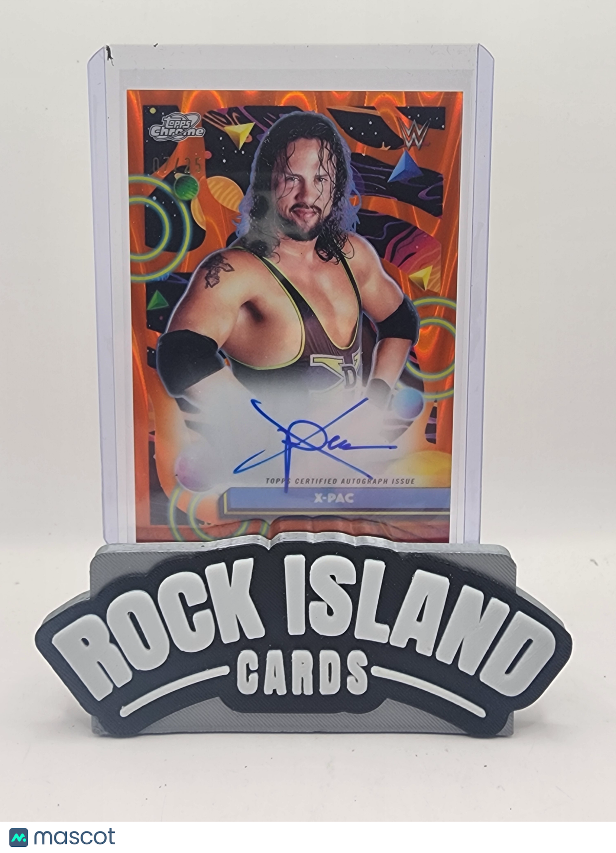 X-Pac 2026 Topps Cosmic Chrome WWE #CCA-PAC Orange Refractor 07/25