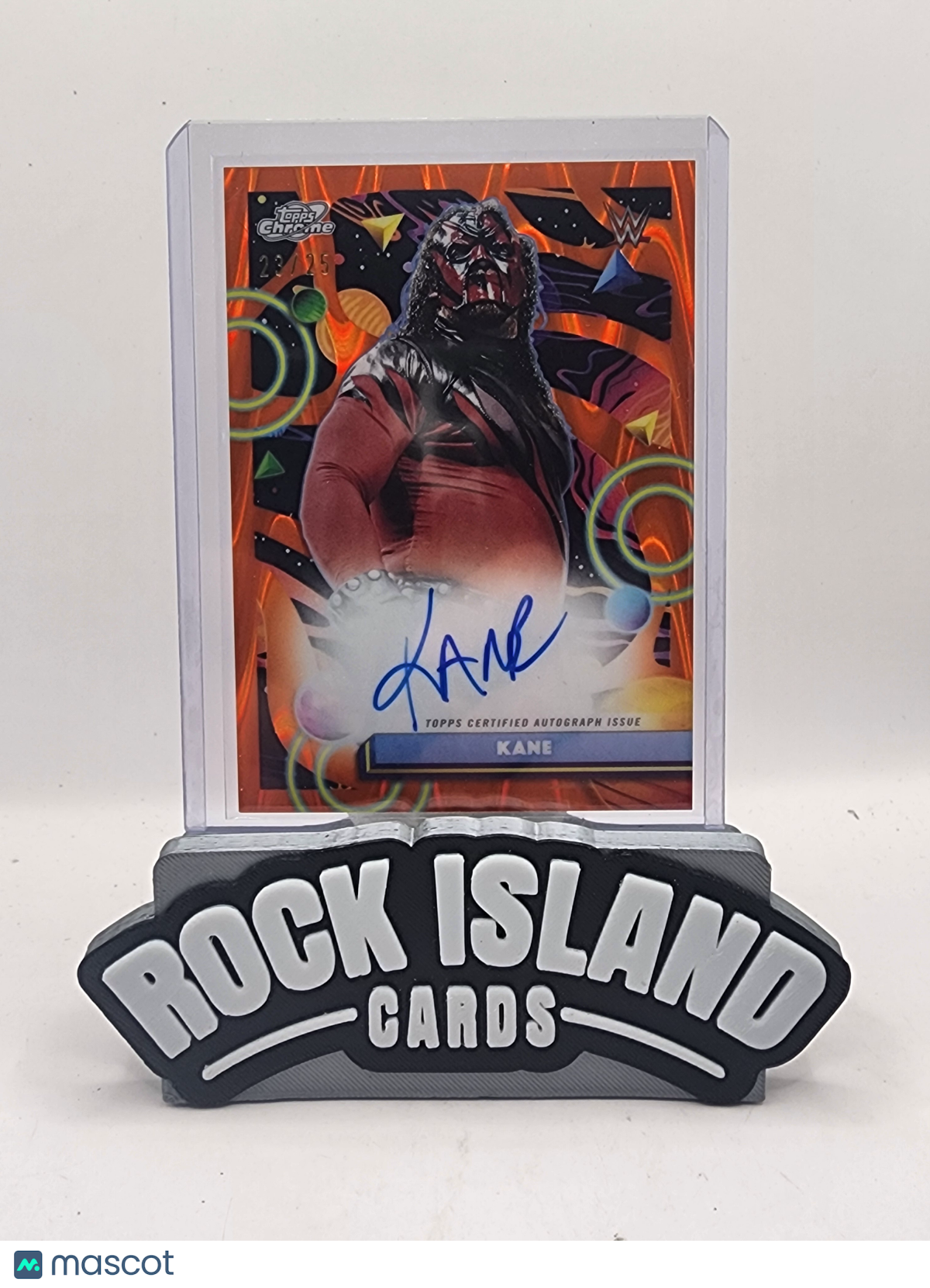 Kane 2026 Topps Cosmic Chrome WWE #CCA-BRM Orange Refractor Autograph 23/25