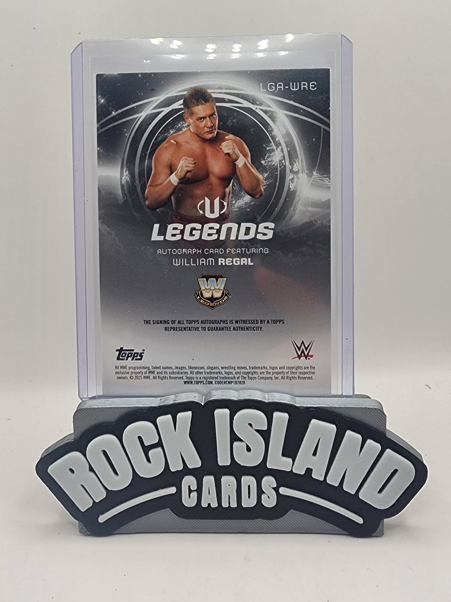 William Regal 2025 Topps WWE Undisputed Legends #LGA-WRE Autograph