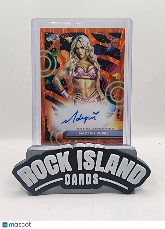 Maxxine Dupri 2026 Topps Cosmic Chrome WWE #CCA-MXD Orange Nucleus /25