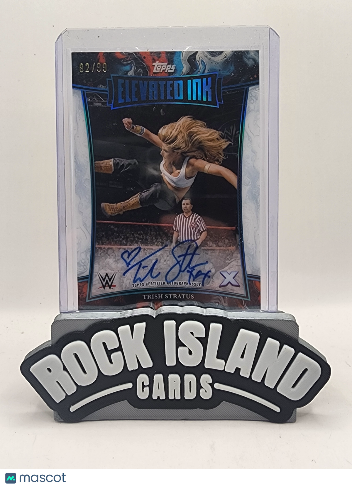 Trish Stratus 2025 Topps Exalted WWE #EI-TS Elevated Ink Autograph 92/99