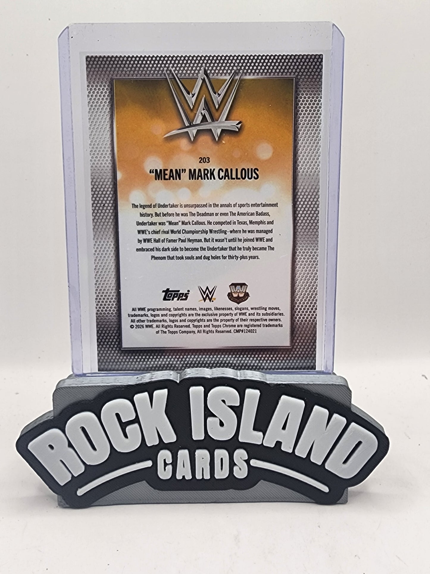 "Mean" Mark Callous 2026 Topps Chrome WWE #203 Image Variations Alt Persona