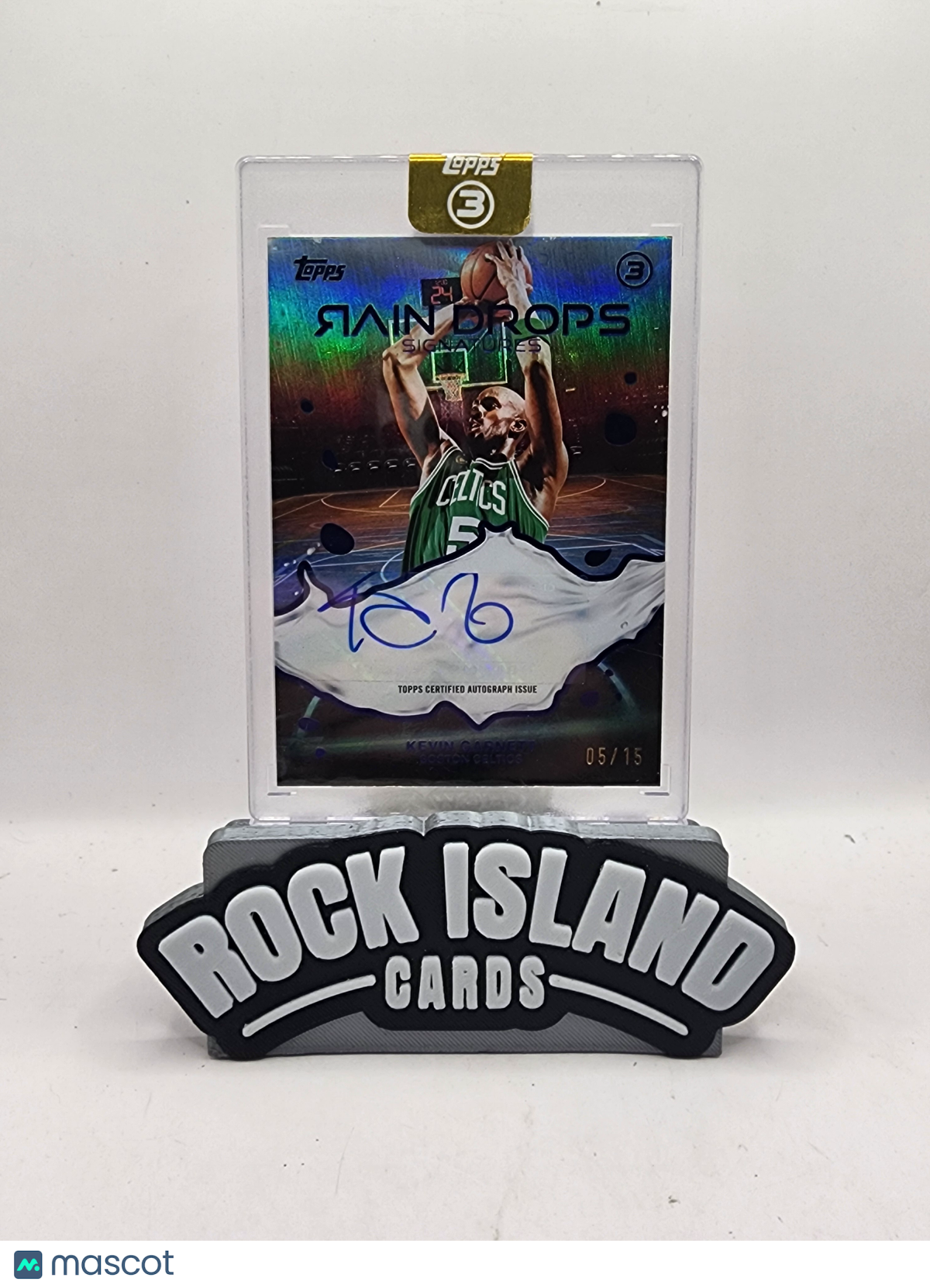 Kevin Garnett 2026 Topps 3 Rain Drops Signatures #RS-KG 05/15